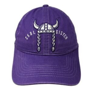Skol Sister Baseball Cap Purple One Size Adjustable Embroidered Main Gate